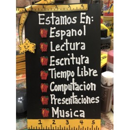 Teacher Gifts 2709 - We are At: in Spanish 
