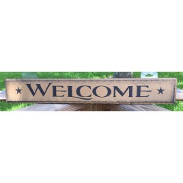 Primitive Wood Sign - 2734 * Welcome *