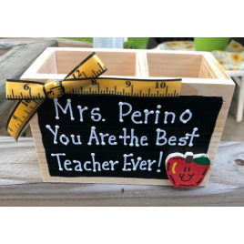 Teacher Gifts 2757ER (Teachers Name) You Are the Best Teacher Ever! Supply Wood Box Teacher Gifts 2757ER (Teachers Name) You Are the Best Teacher Ever! Supply Wood Box