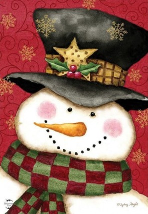 House Flag 2803 Holly Jolly Snowman House Flag House Flag 2803 Holly Jolly Snowman House Flag