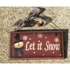 28927LIS - Let It Snow wood sign 28927LIS - Let It Snow wood sign