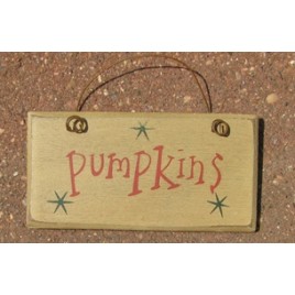 Primitive Wood Fall Sign  3001P-Pumpkins Primitive Wood Fall Sign  3001P-Pumpkins