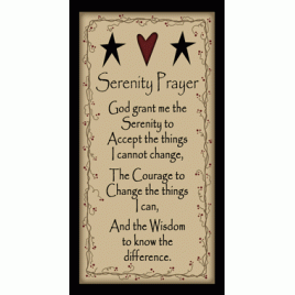 302SP - Serenity Prayer wood sign