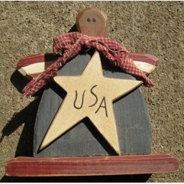 Patriotic Decor 30568 - USA Patriotic Angel Wood 