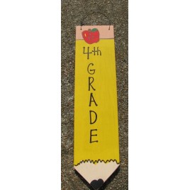 3075P4- 4th Grade Teacher wood pencil 