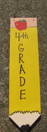 3075P4- 4th Grade Teacher wood pencil 