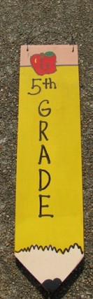 3075P5- 5th Grade Teacher wood pencil 