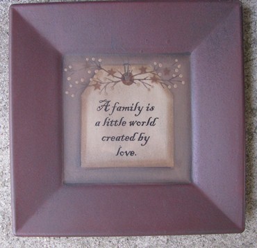 31231F - A family is a little world created by love  31231F - A family is a little world created by love