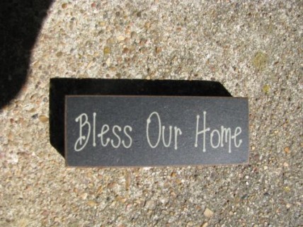 31417BOH Bless Our Home wood block 31417BOH Bless Our Home wood block