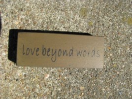 31418LBW Love Beyond Words wood block 