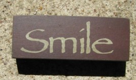  31419S - Smile wood block 