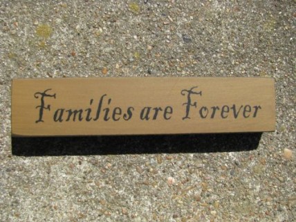 31423FAF-Families Are Forever wood Block 31423FAF-Families Are Forever wood Block