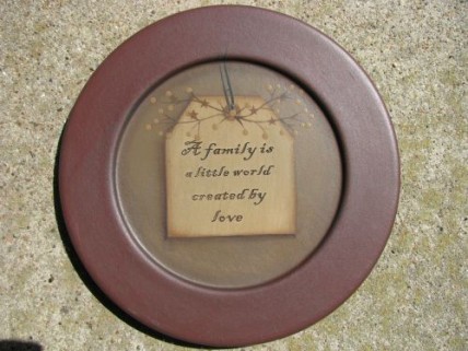 31571A - A Family is a little world created by love wood plate 31571A - A Family is a little world created by love wood plate