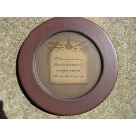31571C - Where you came from is not nearly as important as where you are going wood plate 