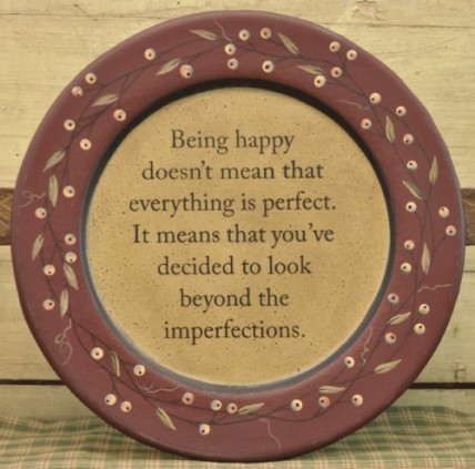 Being Happy Wood Plate Being Happy Wood Plate