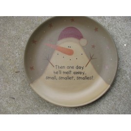 31818M - Then one day he'll will melt away...small,smaller,smallest wood plate 31818M - Then one day he'll will melt away...small,smaller,smallest wood plate