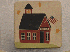 31868SV - Primitive School Village Magnet 31868SV - Primitive School Village Magnet