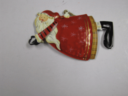 32141 - Santa metal Ornament