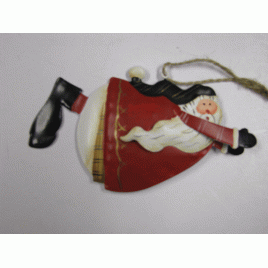  32142 - Santa Metal Ornament 