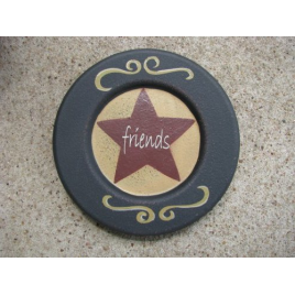 Primitive Wood Star Plate 32156S - Friends Primitive Wood Star Plate 32156S - Friends