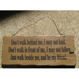 32294G - Walk beside Me wood sign 32294G - Walk beside Me wood sign