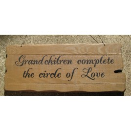 32295G Grandchildren Complete the Circle of Love wood sign