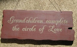 32295M Grandchildren Complete the Circle of Love wood sign