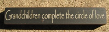 32314GB-Grandchildren Complete the circle of love wood block 32314GB-Grandchildren Complete the circle of love wood block
