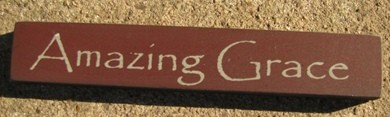 32317AM - Amazing Grace mini wood block 