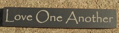 32318LB Love One Another mini wood block 32318LB Love One Another mini wood block