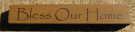32320BG-Bless Our Home MINI wood block  