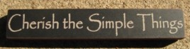 32320CB - Cherish the Simple Things Mini wood block 