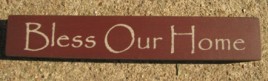 32320BM-Bless Our Home MINI wood block  