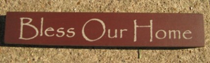 32320BM-Bless Our Home MINI wood block  
