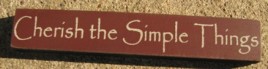 32320CM - Cherish the Simple Things Mini wood block 