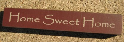 32320HM Home Sweet Home MINI wood block 32320HM Home Sweet Home MINI wood block