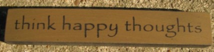 32321TG - Think Happy Thoughts mini wood block 32321TG - Think Happy Thoughts mini wood block