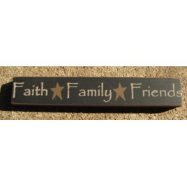 32328FB - Faith Family Friends wood block 32328FB - Faith Family Friends wood block