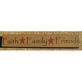 32328FG - Faith Family Friends wood block 32328FG - Faith Family Friends wood block