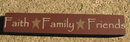 32328FM - Faith Family Friends wood block 32328FM - Faith Family Friends wood block