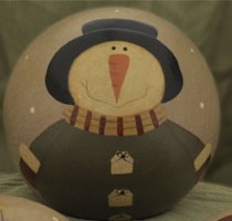 32330SJG- Snowman Wood Green Ball Decorative 32330SJG- Snowman Wood Green Ball Decorative