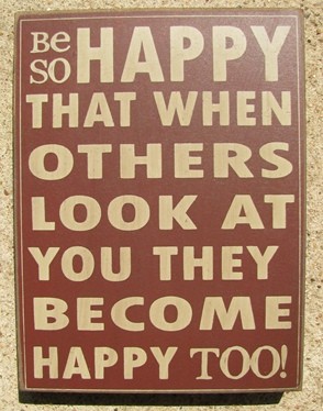 32416R - Be Happy Box Sign 32416R - Be Happy Box Sign