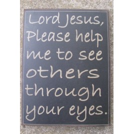 32421B - Lord Jesus wood box sign