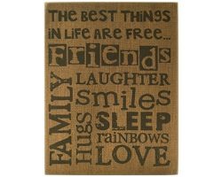 Primitive Wood Box Sign 32568 - The Best things in life are Free Primitive Wood Box Sign 32568 - The Best things in life are Free