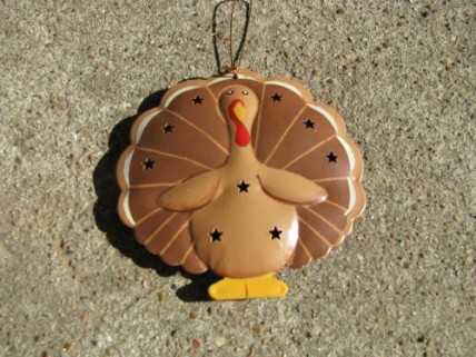 OR-332 Turkey Metal Ornament OR-332 Turkey Metal Ornament