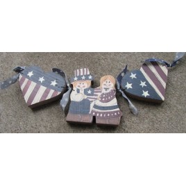 Patriotic Decor 3355 - Patriotic Wood Stringer