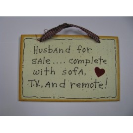 35231H Husband for sale...complete with sofa, T.V. and remote!