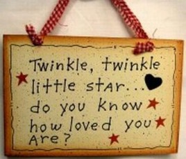 505-35246-Twinkle Twinkle Little star...do you know how loved you are? wood sign 