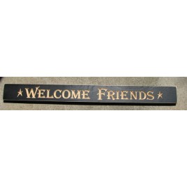 Engraved wood block 36WFB - Welcome Friends Engraved wood block 36WFB - Welcome Friends