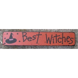 39018bw - Best Witches mini Wood Block 39018bw - Best Witches mini Wood Block